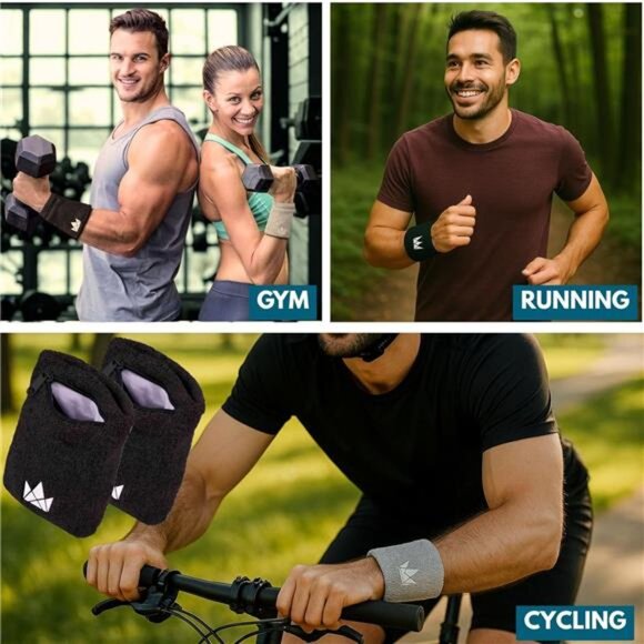 The Friendly Swede Wrist Wallets for Men & Women — Wristband Pocket with Zipper - Picture 5 of 7